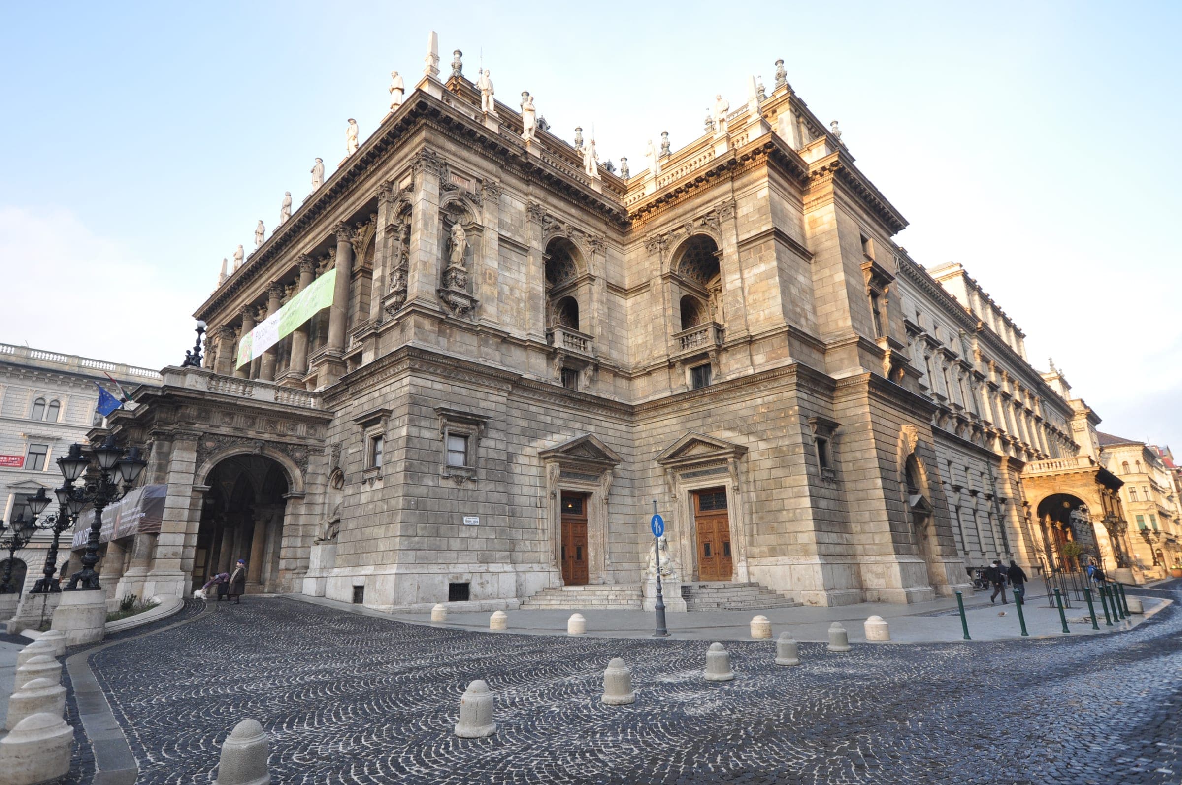 Miklós Ybl's neo-Renaissance Hungarian State Opera House faces Andrássy út in Budapest in December.